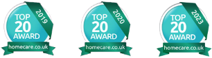 London Homecare Homecare Award Winner Top 20 2019, 2020, 2023